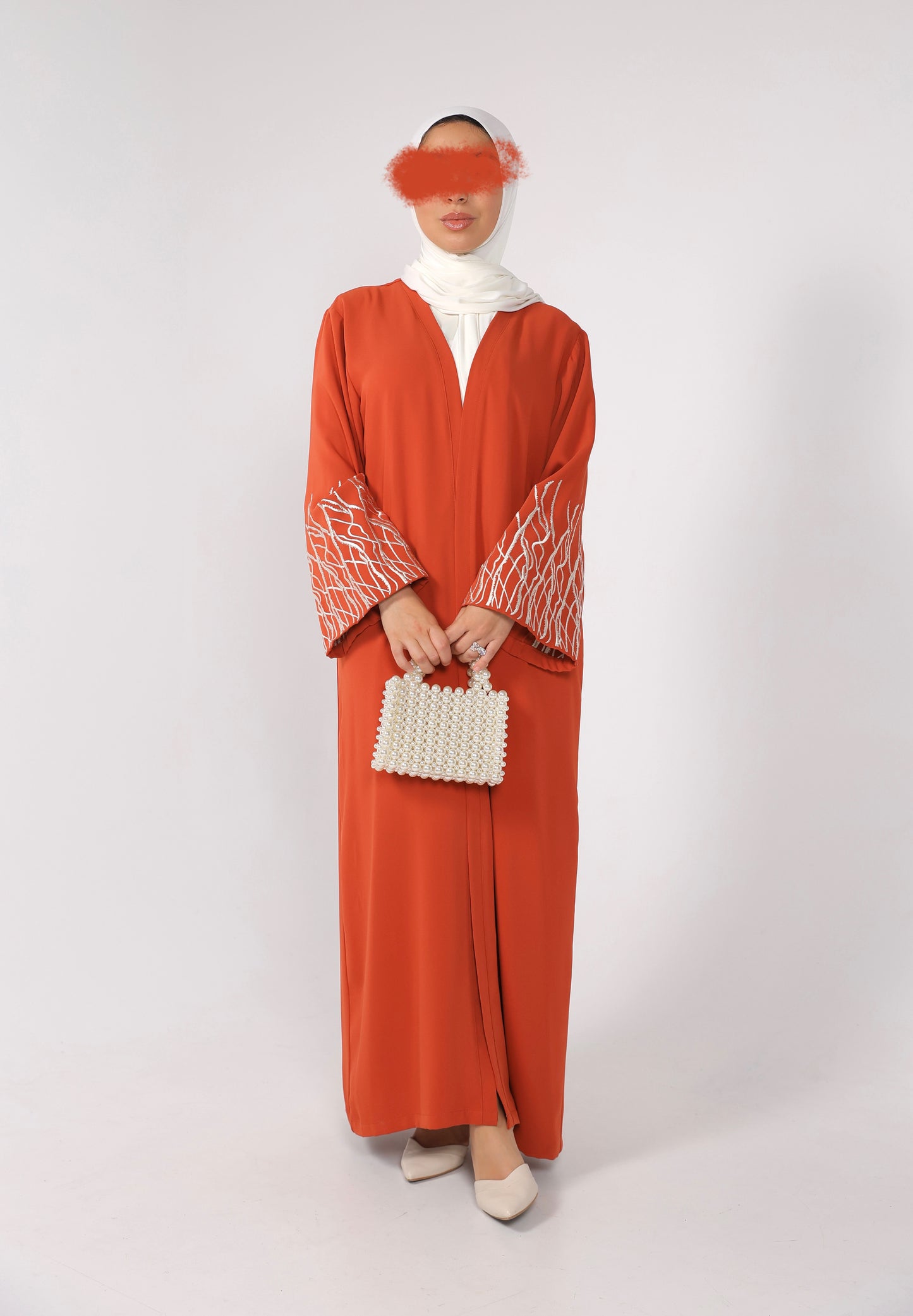 ABAYA ZAREENA (BURNT ORANGE)