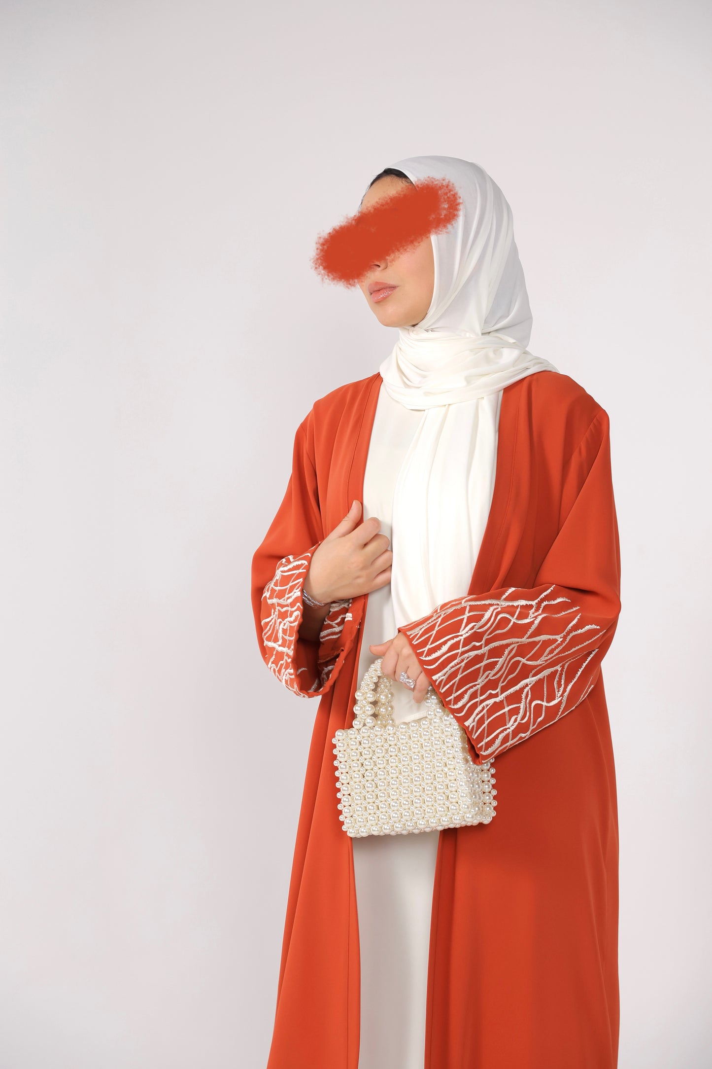 ABAYA ZAREENA (BURNT ORANGE)