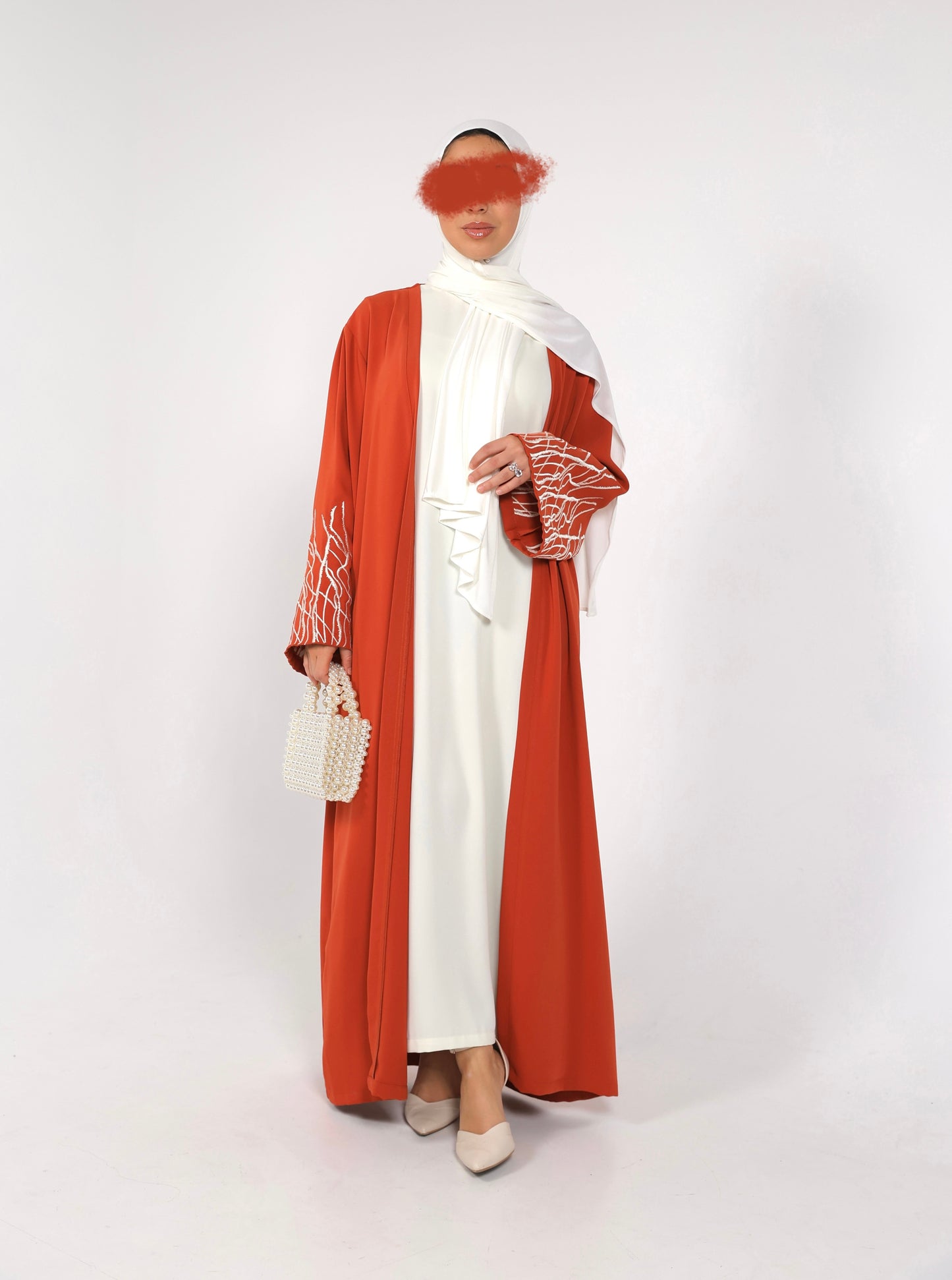 ABAYA ZAREENA (BURNT ORANGE)