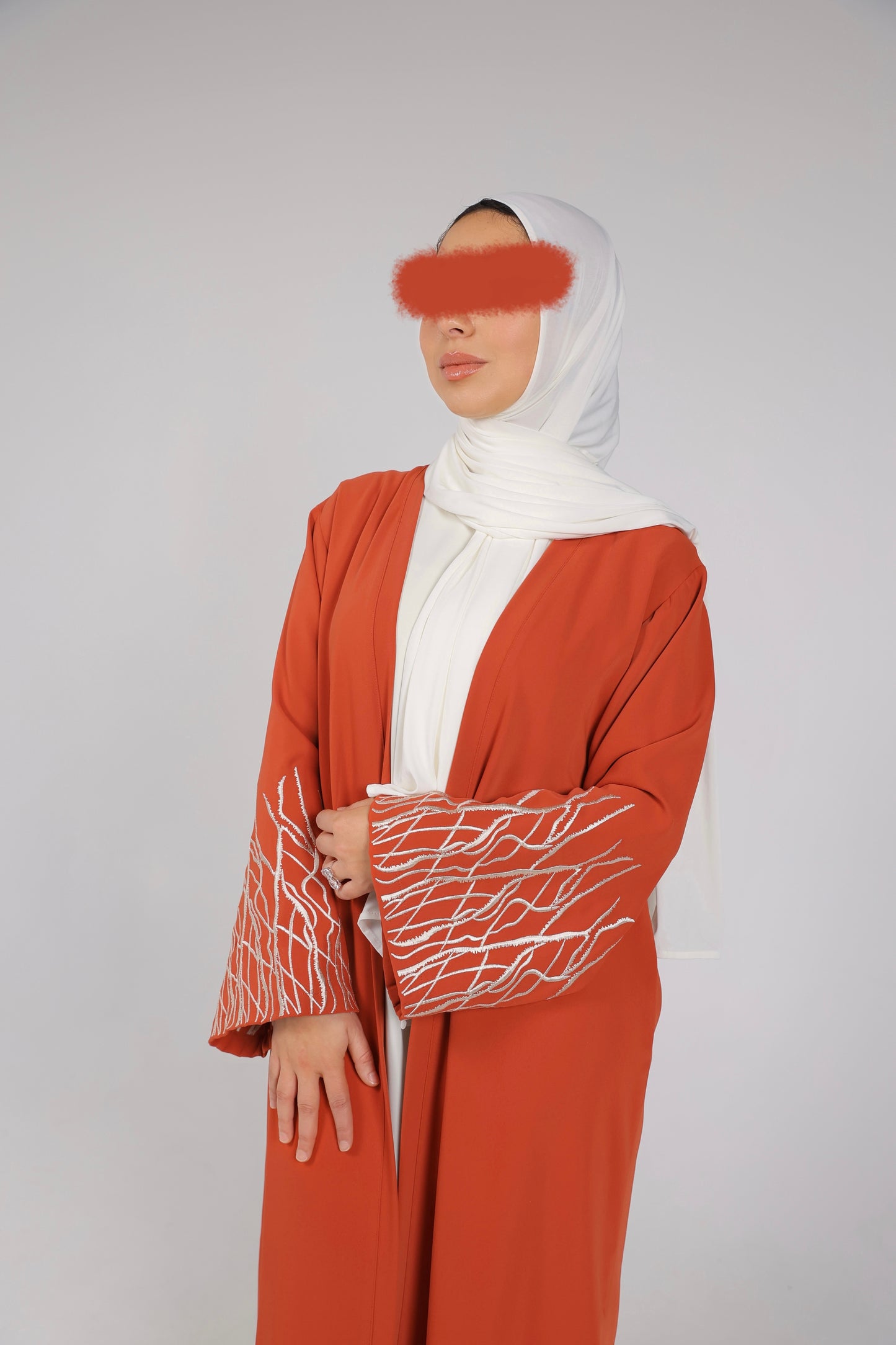 ABAYA ZAREENA (BURNT ORANGE)