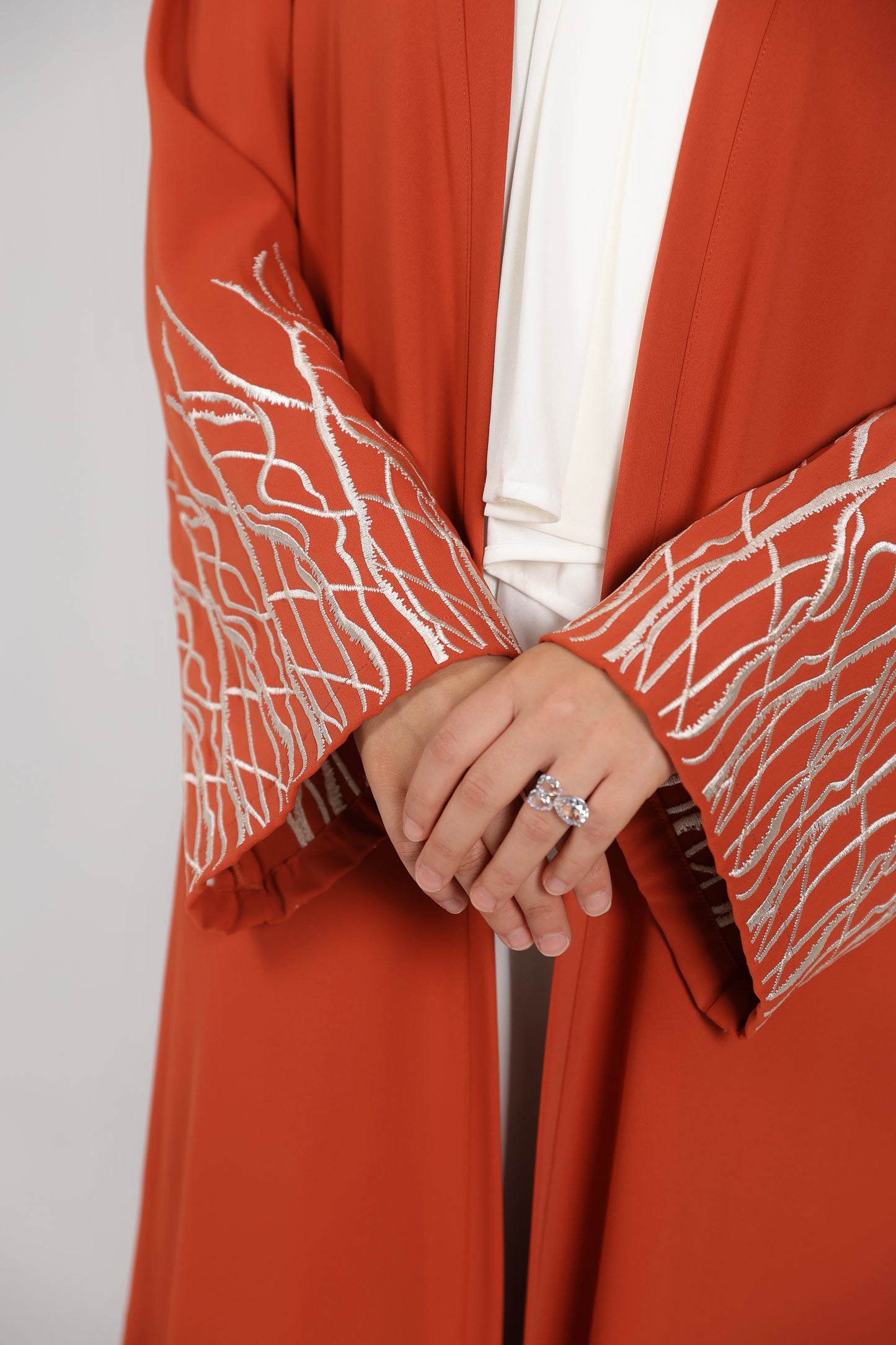 ABAYA ZAREENA (BURNT ORANGE)