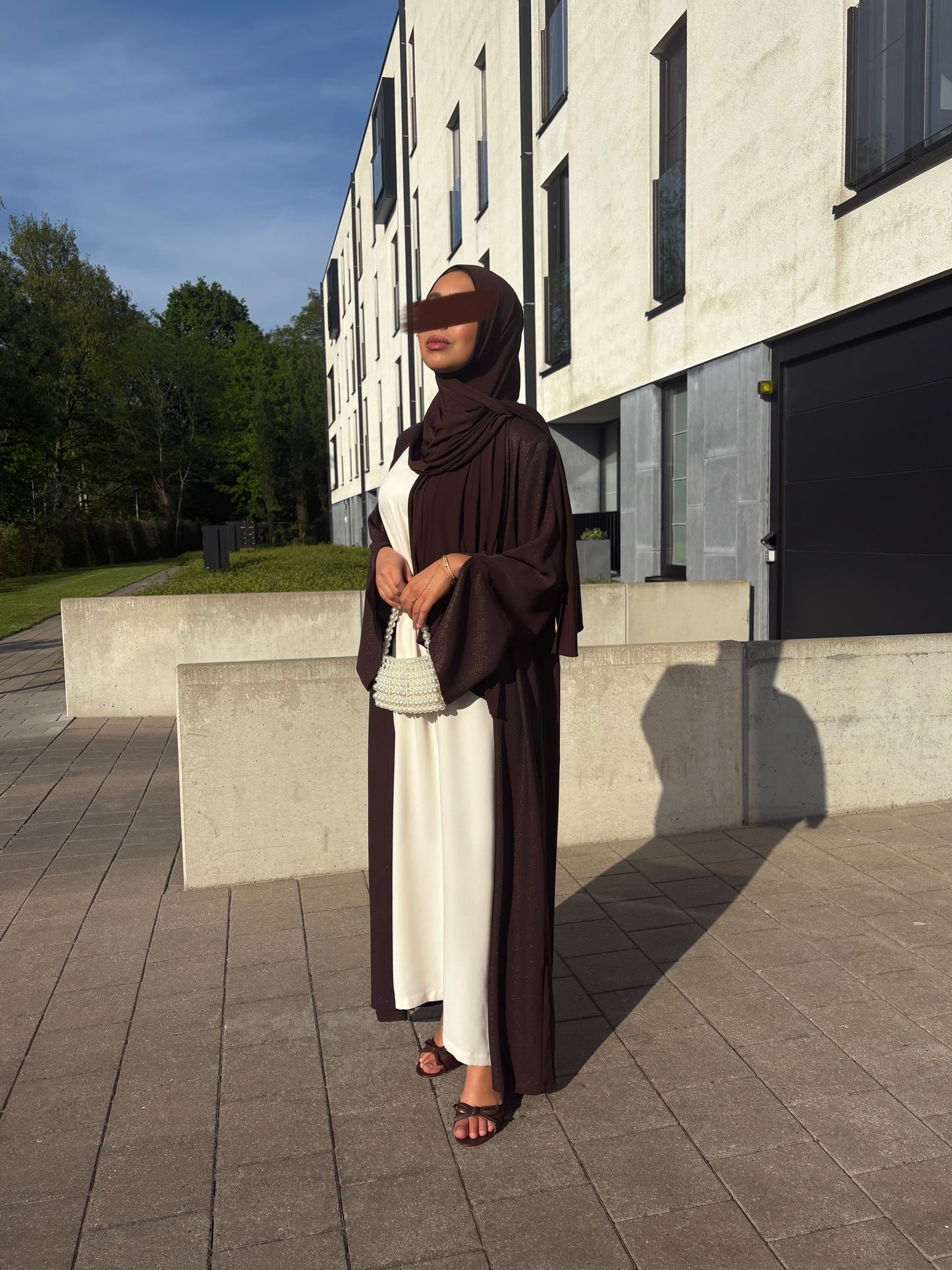 ABAYA KHOLOUD (BROWN|SPLIT)