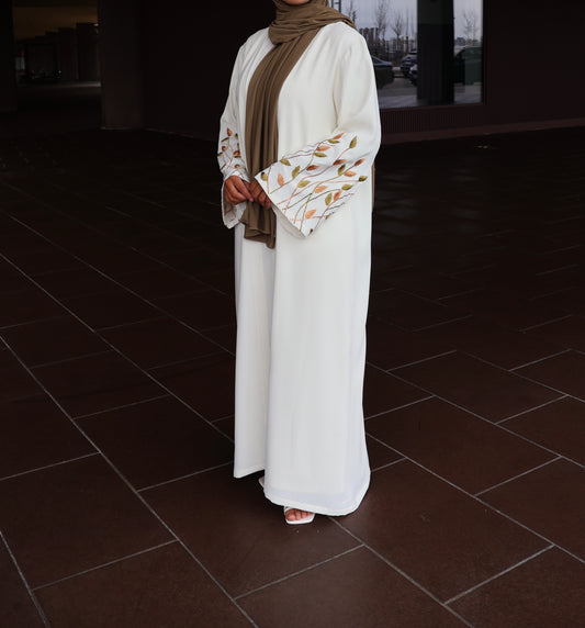 ABAYASET HAFSA (MOSSGREEN/PASTELORANGE)