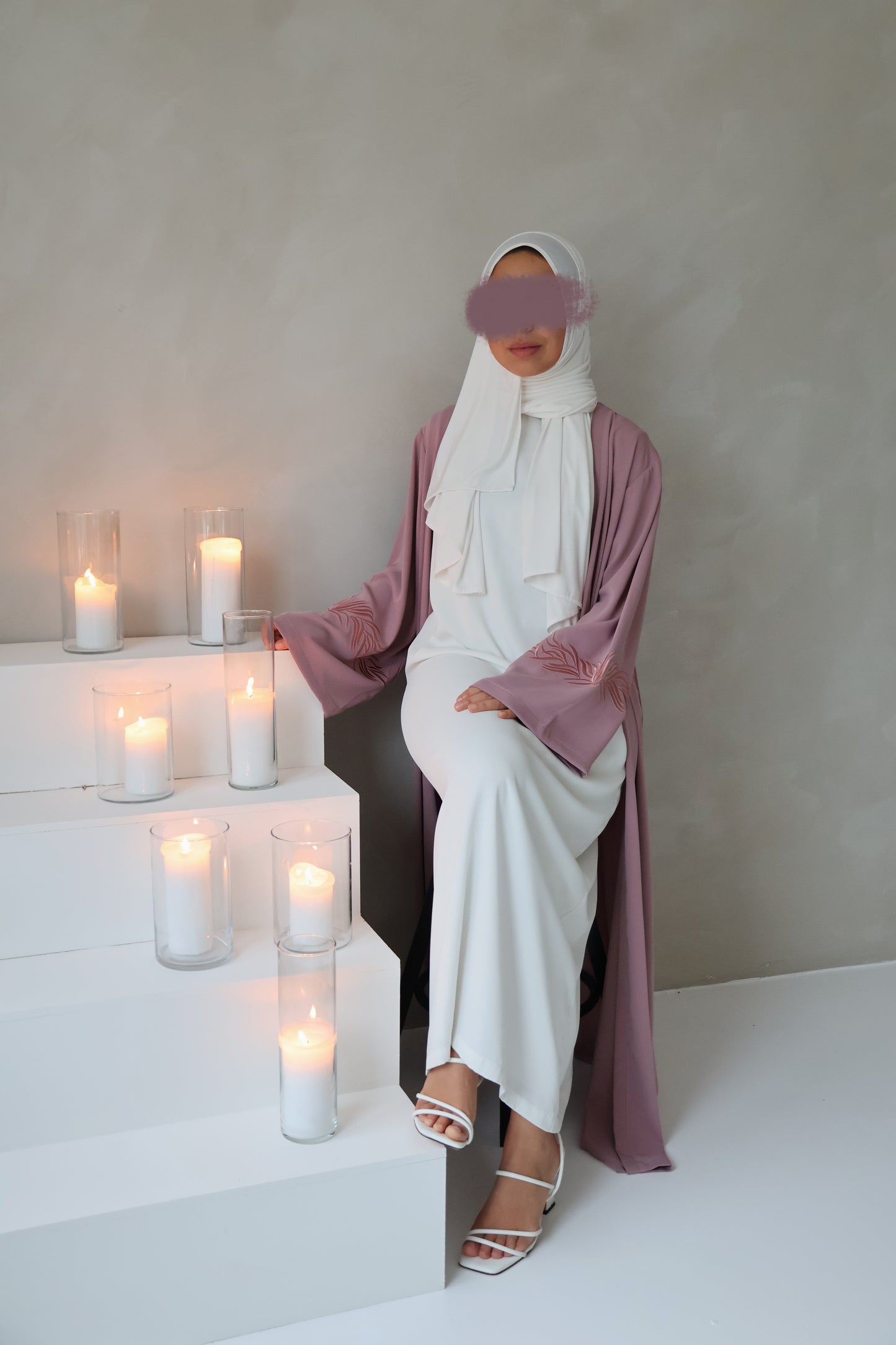 ABAYA SAKEENA (PINK)