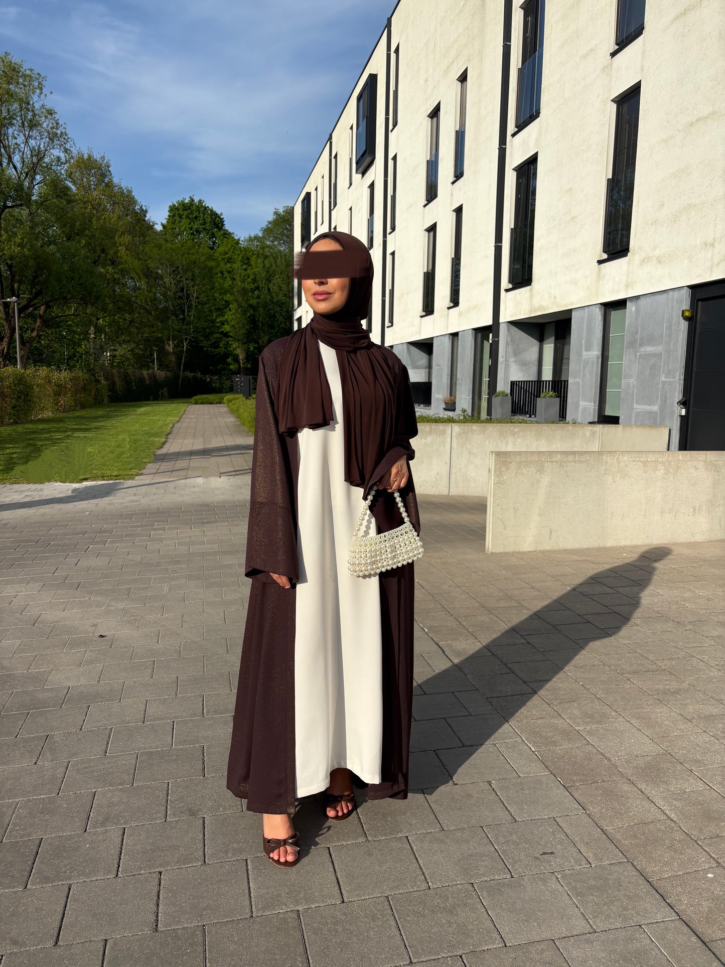 ABAYA KHOLOUD (BROWN|SPLIT)