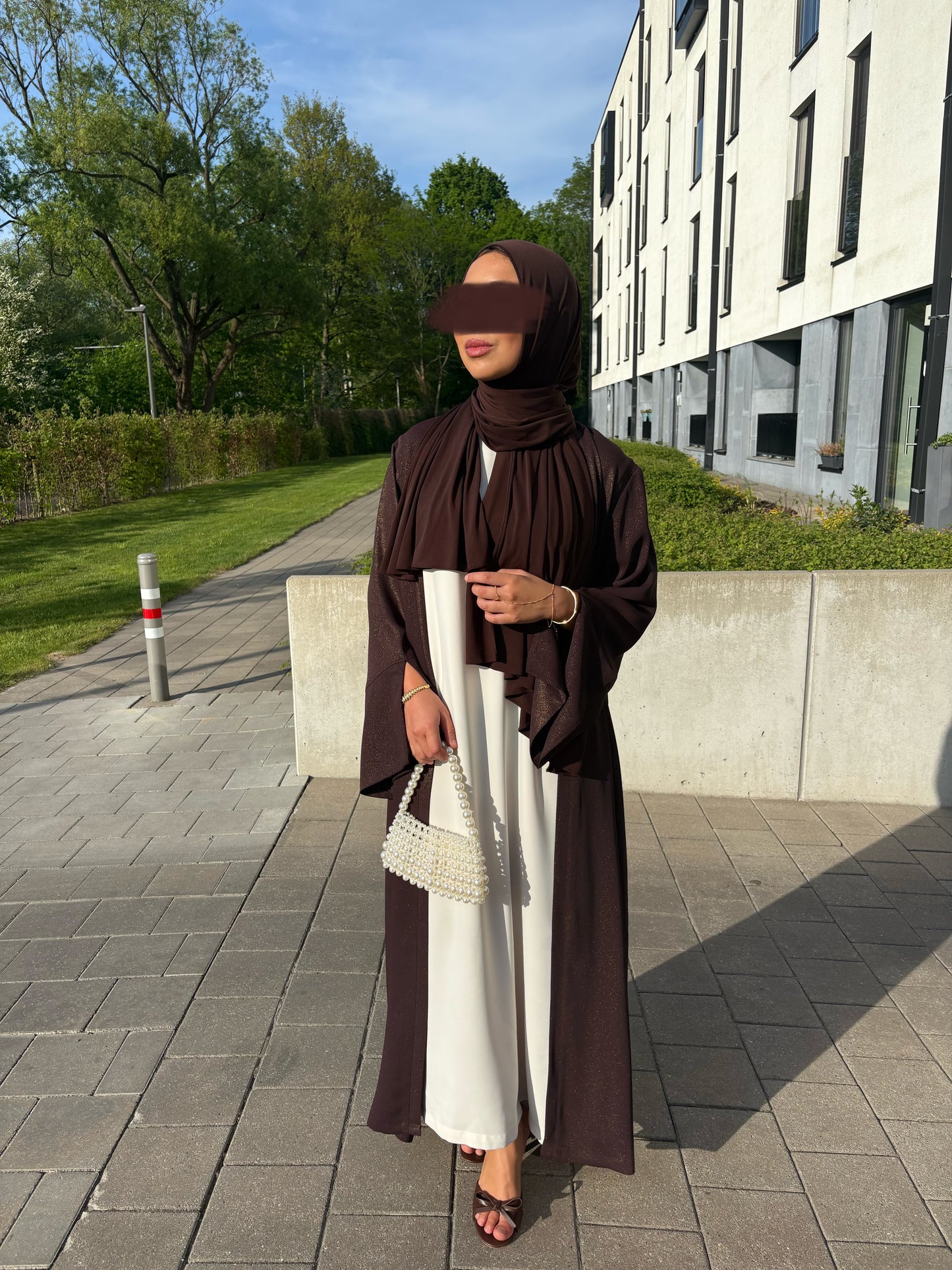 ABAYA KHOLOUD (BROWN|SPLIT)